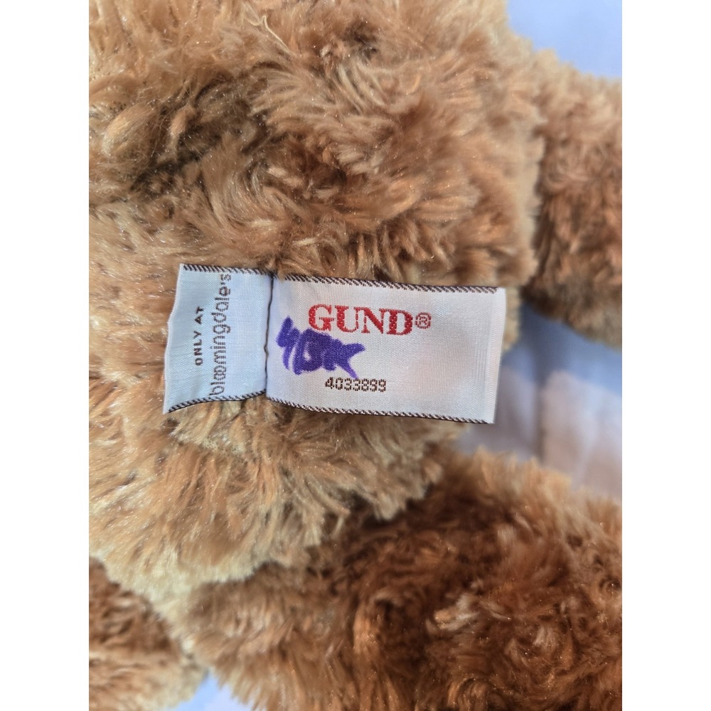 Gund Little Brown Bear Plush‎ Stuffed Animal Bloomingdales 2012 Vintage!!!! - Picture 8 of 8